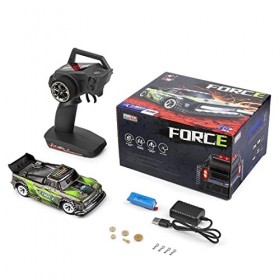 IPOT Camion tout-terrain télécommandé avec éclairage LED, Wltoys 284131, 1/28 4WD 30 km/h électrique quatre roues Base en all