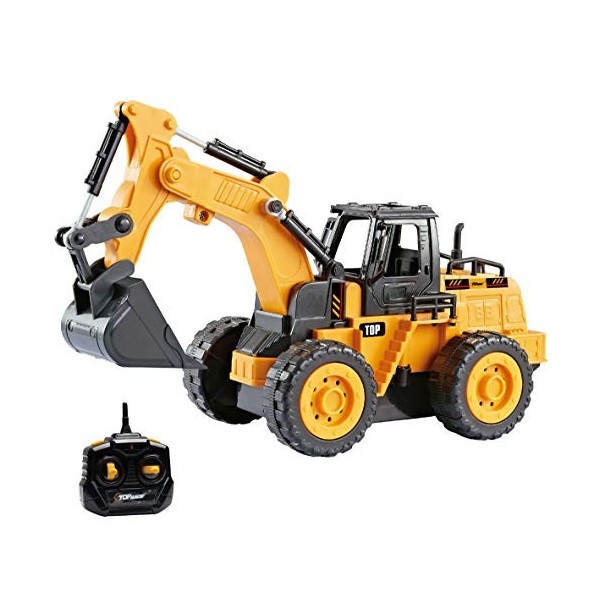 Top Race RC Télécommande Petite Construction Camions à Chargeur Frontal, Camion Jouet, Jouets pour Enfants Enfants Adultes ga