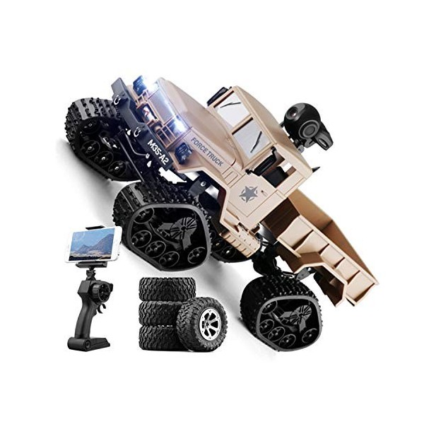 XIAOKEKE Voiture Télécommandée, Jouet pour Enfant Garçoan, Voiture Escalade Camions Radiocommandés, LED Lumière Avant Et Arri