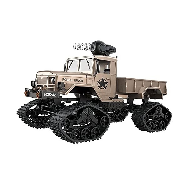 CHENBAI Deux en un RC Hobby Toys Camion militaire Voitures de sport tout-terrain 2.4G Télécommande Véhicule tout-terrain à qu