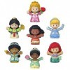 Fisher-Price Coffret Little People et Assortiment de 7 Figurines Disney Princesses pour Les Tout-Petits et Les Bambins, Jeu d