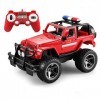 Police pour enfants Fire Rescue RC voiture tout-terrain 4 roues motrices amortisseur escalade 2.4G télécommande Buggy désert 