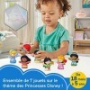 Fisher-Price Coffret Little People et Assortiment de 7 Figurines Disney Princesses pour Les Tout-Petits et Les Bambins, Jeu d