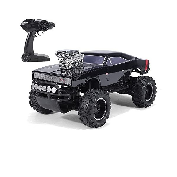 SYLYCS Camion télécommandé de Voiture RC - Camions RC Tout-Terrain à léchelle 1:10, 2,4 GHz Haute Vitesse 4WD RC Monster Tru