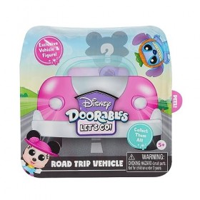 DOORABLES Disney, Lets Go Véhicule, avec Figurine, exclusifs, Modèles aléatoires, Jouets pour Enfants à partir de 5 Ans, DRB