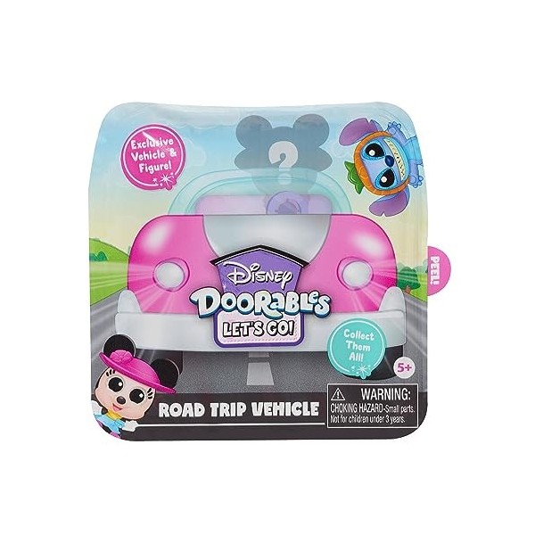 DOORABLES Disney, Lets Go Véhicule, avec Figurine, exclusifs, Modèles aléatoires, Jouets pour Enfants à partir de 5 Ans, DRB