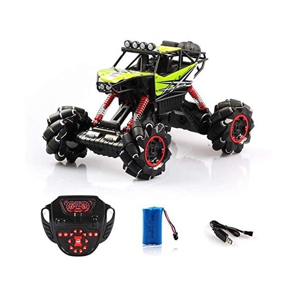 Zhangl Grande Taille Haute Vitesse 4 Roues motrices 2.4Ghz Télécommande Camion radiocommandé Tout Terrain Hors Route RC Voitu