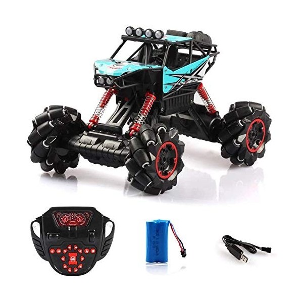 Zhangl Grande Taille Haute Vitesse 4 Roues motrices 2.4Ghz Télécommande Camion radiocommandé Tout Terrain Hors Route RC Voitu