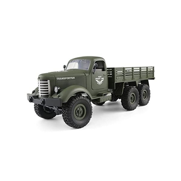 BUNCC Camion militaire Rc sur chenilles tout-terrain Camions Rc Voitures Rc, Jouets tout-terrain à chenilles 6WD Voitures rad