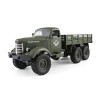 BUNCC Camion militaire Rc sur chenilles tout-terrain Camions Rc Voitures Rc, Jouets tout-terrain à chenilles 6WD Voitures rad