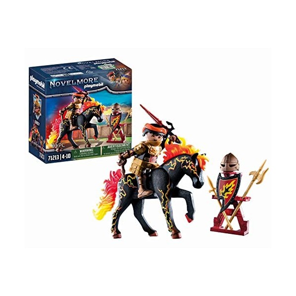 Playmobil 71213 Chevalier Burnham Raider avec Cheval de feu