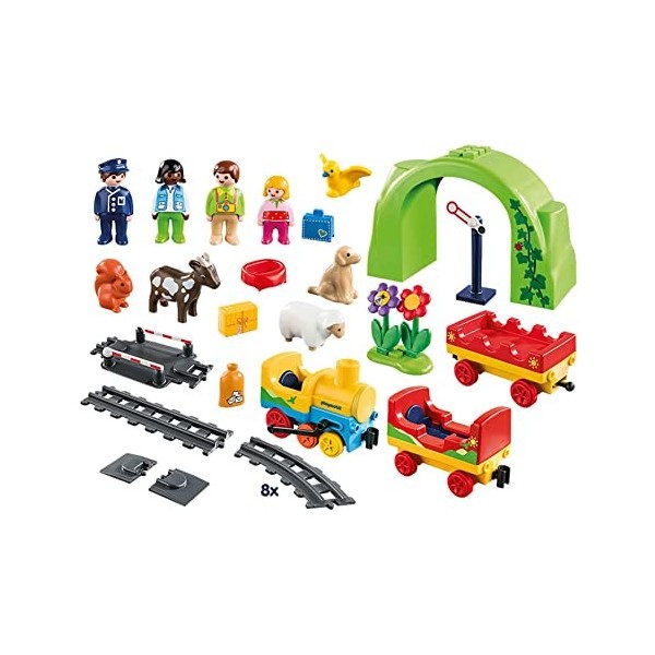 Playmobil 1.2.3 70179 Train avec passagers et Circuit 1.2.3 1.2.3 - 18-36 Mois Ses Premiers