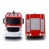 SCOOVY 2.4Ghz Electric RC Fire Truck Toys with LED Lights, RC Fire Truck Rescue Vehicle for Kids, Télécommande Fire Truck Res