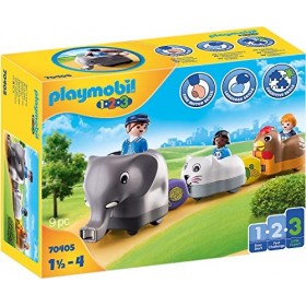 Playmobil 1.2.3 70405 Train des Animaux 1.2.3 1.2.3-18-36 Mois Ses Premiers