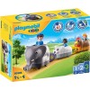 Playmobil 1.2.3 70405 Train des Animaux 1.2.3 1.2.3-18-36 Mois Ses Premiers