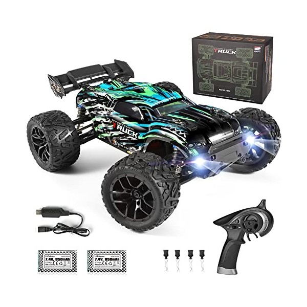 HAIBOXING Voiture Télécommandée 4WD 1:18 RC Voiture 36 km/h High Speed RC Truggy 2,4 GHz Tout Terrain Radio-télécommande étan