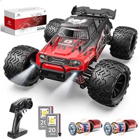Télécommande voiture 2.4ghz rc voiture tout-terrain 38km / h 1: 16  tout-terrain monster truck jouet avec batterie 390 moteur pour garçons  enfants