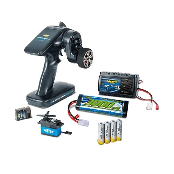 Carson 500500091 Reflex Pro 3 Electric Set-Accessoires de véhicule, Compatible pour Kits, modélisme, y Compris récepteur, RC,