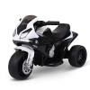 HOMCOM Moto électrique pour Enfants 3 Roues 6 V 2,5 Km/h Effets Lumineux et sonores Rouge BMW S1000 RR