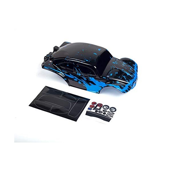 Custom Body Muddy Blue Over Black Compatible pour voiture ou camion RC échelle 1/10 camion non inclus STB-BB-01