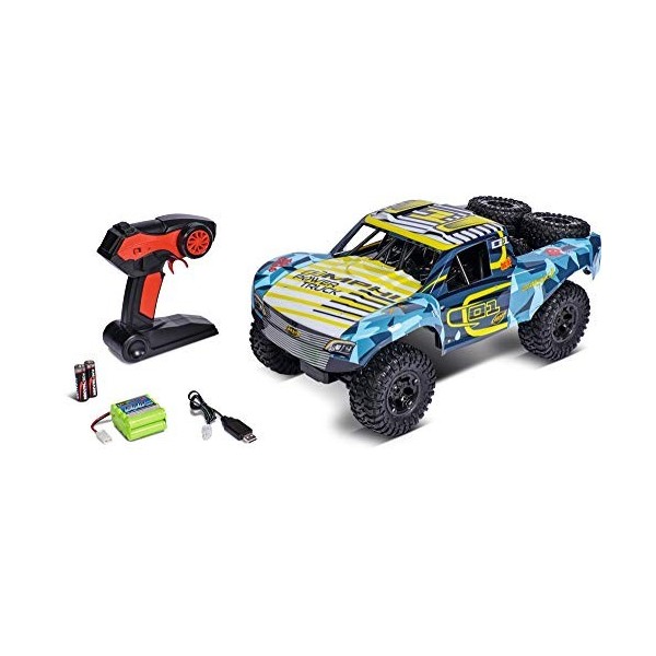 Carson 500404190 1:10 Amphi Power Truck 2.4G 100% RTR - Voiture RC comme véhicule amphibie, 100% RTR, pour la Terre et leau,