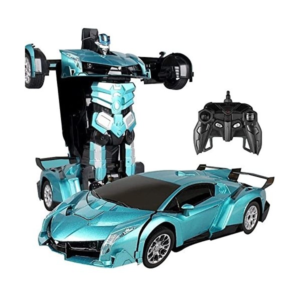 Rc Transformers 2 En 1 Télécommande Voiture Robot Modèle-4