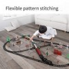 Kit de train miniature électrique pour enfants, avec sons de train réalistes, fumée légère, facile à assembler, kit de rail d