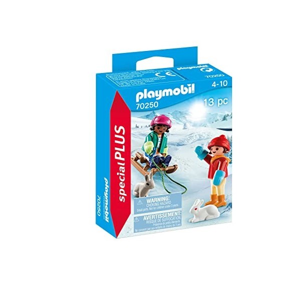 Playmobil Enfants avec Luge