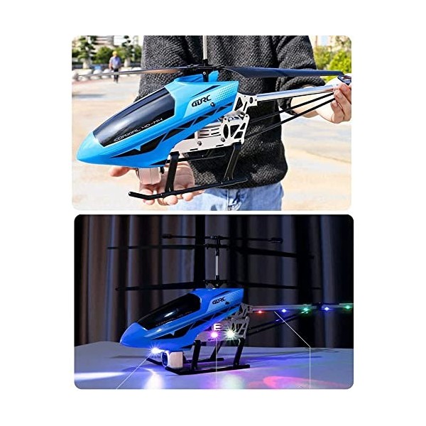 HEBXMF Avion RC 2,4 Ghz Avion Rc Électrique 72 cm Grand Hélicoptère Télécommandé avec Caméra Alliage Résistant Aux Chutes Avi