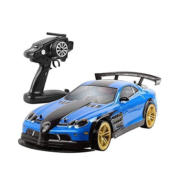 HEBXMF Voitures RC Grand véhicule RC Tout-Terrain, Voiture de Course électrique à Grande Vitesse 2,4 GHz, Camion RC à la déri