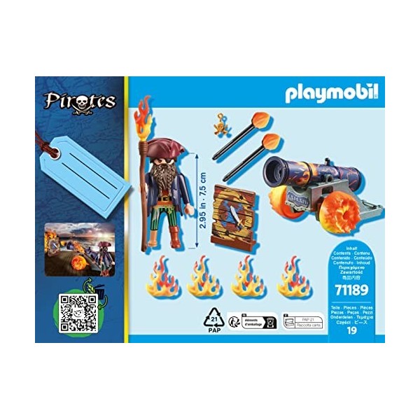 Playmobil 71189 Pirate et Canon de feu