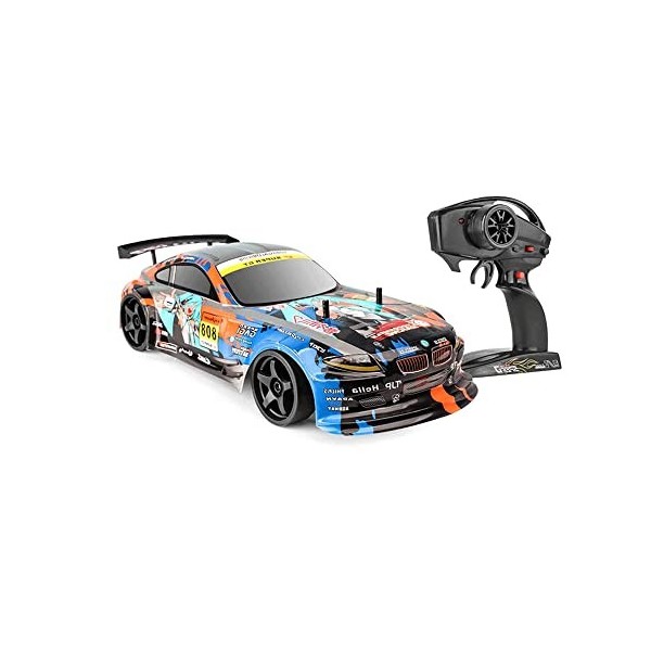 HEBXMF Voitures Rc Buggy RC à grande vitesse de 70 km/h, voiture de course RC anti-écrasement 4WD, camion de jouet de passe-t