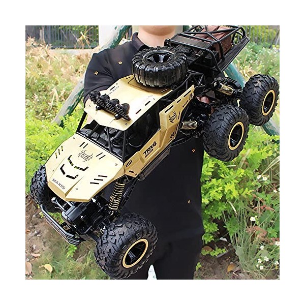 HEBXMF RC Cars Grand camion télécommandé de 18,1 pouces, voiture RC tout-terrain 2,4 GHz, buggy RC descalade tout-terrain, v