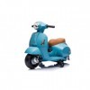 TURBO CHALLENGE - Vespa GTS - Porteur Elèctrique - 119167 - Scooter - Bleu - Prêt à Rouler - 25Kg Max - Plastique - Batteries