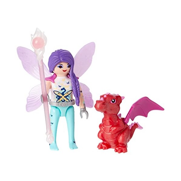 Playmobil Fée avec bébé Dragon Multicolor 70299