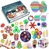 Fidget Advent Calendar 2021 Pop Toy Pack,24 Day Christmas Countdown Calendar Sensory Stress Relief Toys Pack,Surprise Xmas Gi