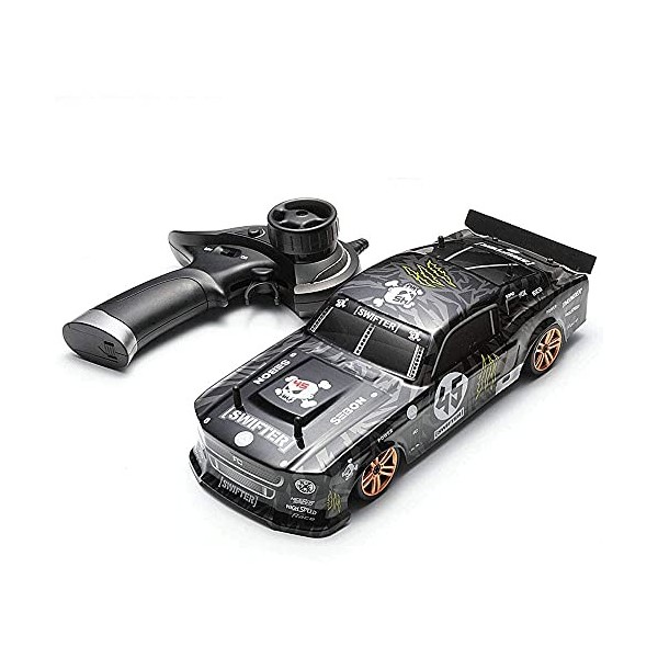 HEBXMF Voiture télécommandée, modèle électrique 1/18, Voiture de Course RC à dérive à Grande Vitesse, véhicule RC à dérive, C