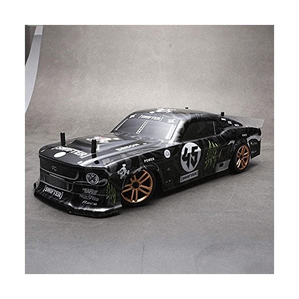 HEBXMF Voiture télécommandée, modèle électrique 1/18, Voiture de Course RC à dérive à Grande Vitesse, véhicule RC à dérive, C