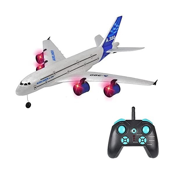 HEBXMF Avion RC 787 A380 modèle Quatre Moteurs RC Avion 2.4G EPP télécommande Avion résistant aux Chutes RC Avion Drone Jouet