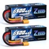 Zeee 4S Lipo Batterie 14,8V 120C 6500 mAh avec Prise XT90 RC Batterie Hardcase pour RC Voiture Camion réservoir Buggy Truggy 