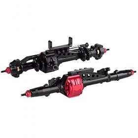 INJORA Essieux de RC Voiture Essieu Avant Essieu Arrière pour 1:10 RC Rock Crawler Axial Wraith 90018 90020 90045 RR10 90048 