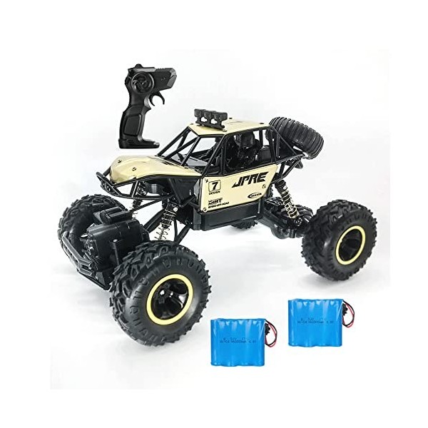 Alloy Mountain Off-Road RC Car1: 16 échelle 4WD Amortisseur Escalade 2.4G Télécommande Buggy USB Modèle Électrique Enfants Jo