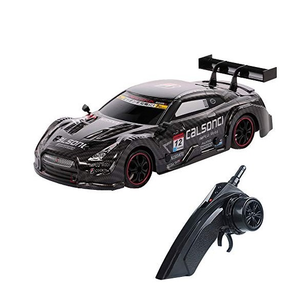 GLOYER 1/16 RC Car Racing Drifting Car 28 km/h 4WD Véhicule télécommandé Haute Vitesse Deux Types de pneus avec système de Su