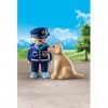 Playmobil 1.2.3 70408 Policier avec Chien 1.2.3 1.2.3-18-36 Mois Ses Premiers