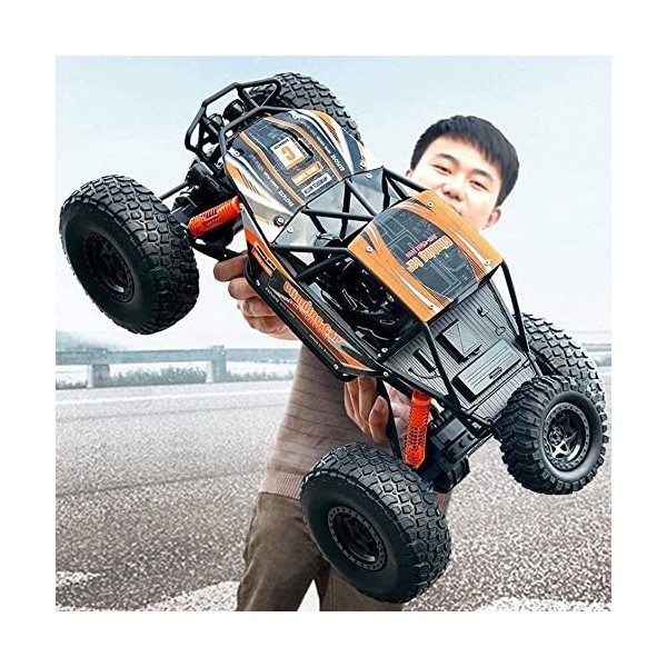 HEBXMF RC Buggy 4WD Véhicule RC tout-terrain absorbant les chocs, camion RC descalade électrique 2,4 G, voitures RC tout-ter