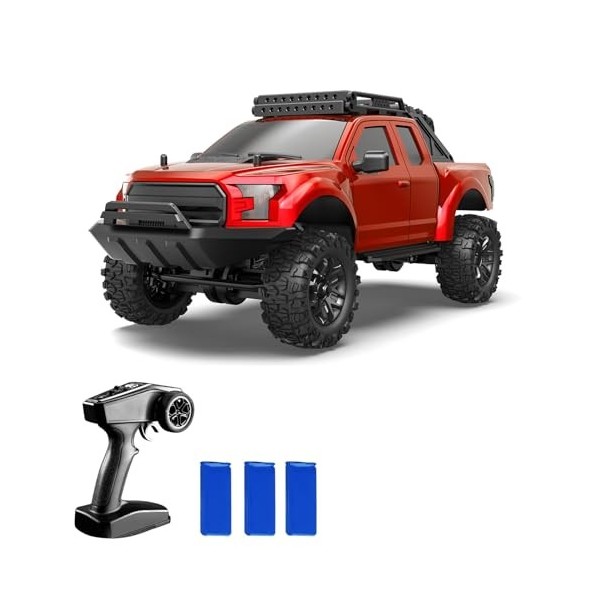 Goolsky Voiture télécommandée, 1:16 4WD Voiture télécommandée pour Enfants garçons Filles 2,4 GHz véhicule Tout-Terrain Recha