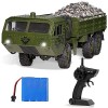 Camion Militaire RC, Voitures Militaires télécommandées Tout-Terrain 6WD, 2,4 GHz 6WD échelle 1:16, véhicule électrique de Tr