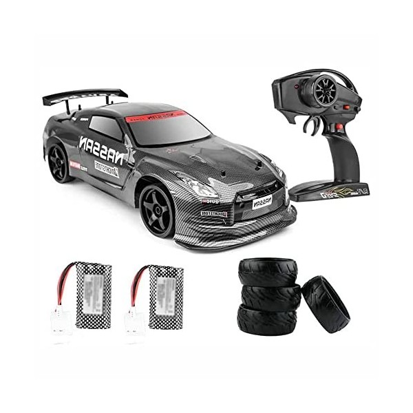 GUYANA Voiture de Course GT RC Drift à léchelle 1/10, Jouet de Voiture de dérive télécommandée, Cadeau pour Enfants, Voiture