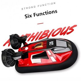 GUYANA Voiture télécommandée Aéroglisseur amphibie 2.4G Véhicule RC 20-25 KM/H Tout Terrain Eau Plage Piscine Véhicule radioc