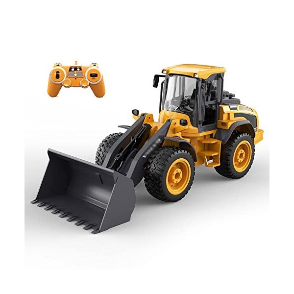 SZITW 1:16 RC Dozer Front Loader Outdoor 8 CH RC Front-End Loader Boy Shoveling Toys Multi-Fonction Bulldozer RC Construction